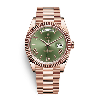 Fashion Style + Brand + Classic Sunday Calendar Watch + Men's Quartz Watch + Waterproof Wristwatch