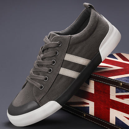 Lightweight breathable versatile casual men's low top flat lace up shoes for men
