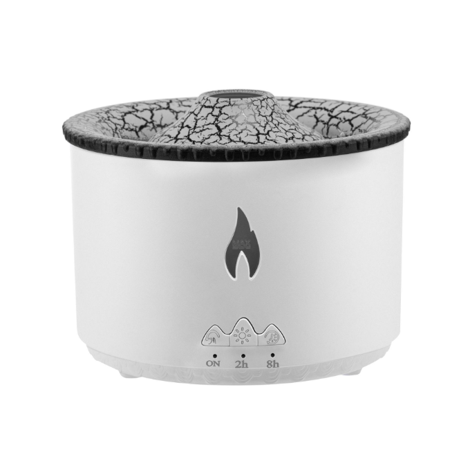 New creative simulation flame aromatherapy machine remote control spray jellyfish humidifier new spit ring humidifier