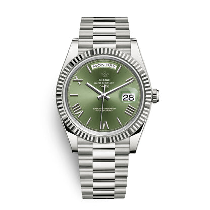 Fashion Style + Brand + Classic Sunday Calendar Watch + Men's Quartz Watch + Waterproof Wristwatch