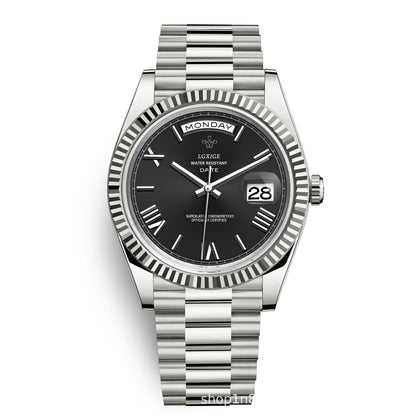 Fashion Style + Brand + Classic Sunday Calendar Watch + Men's Quartz Watch + Waterproof Wristwatch