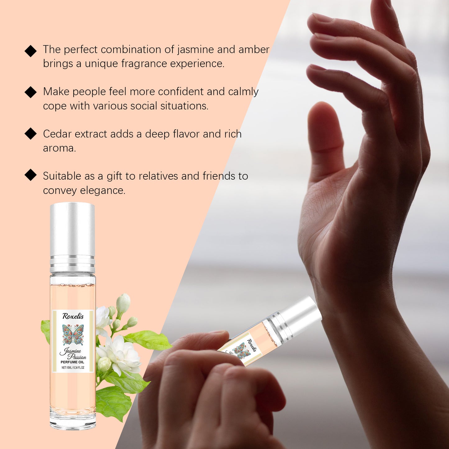 Roxelis Roll-On Jasmine Pheromone Fragrance