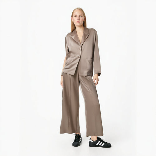 Hanging suit jacket loose suit pants