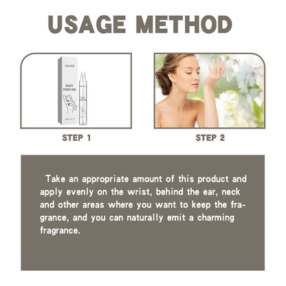 EELHOE Body Perfume Lightening Underarm Odors Natural Fresh Long-Lasting Light Fragrance Keep Fragrance Dating Perfume
